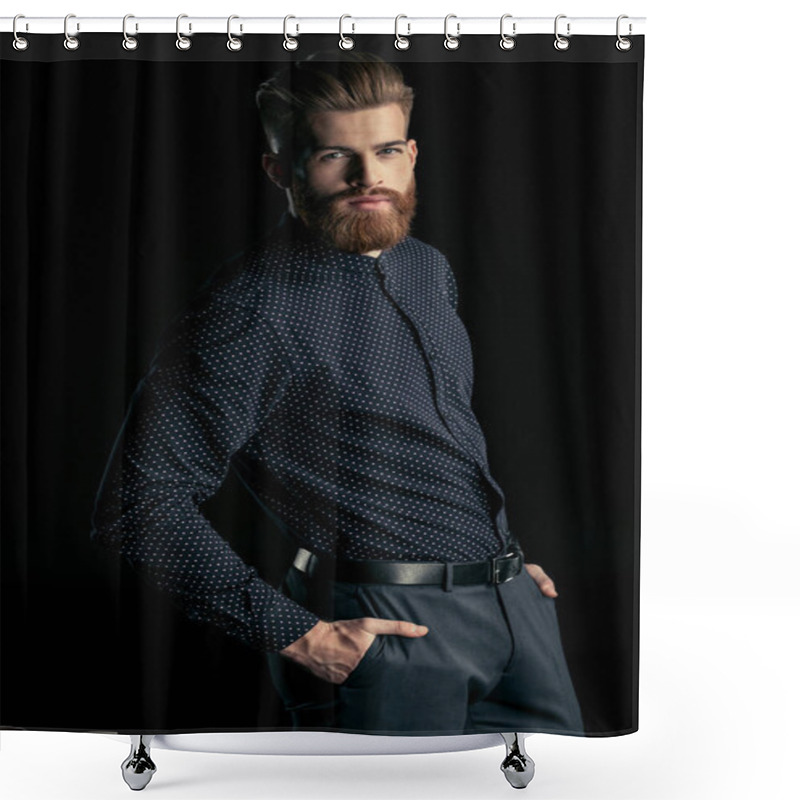 Personality  Stylish Handsome Man  Shower Curtains