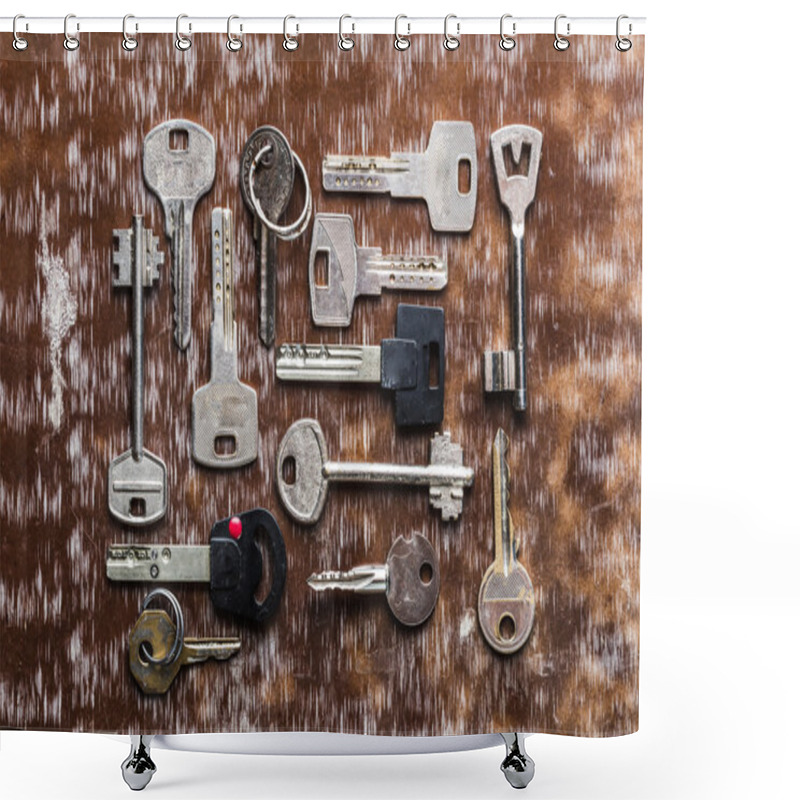 Personality  Many Old Keys Shower Curtains