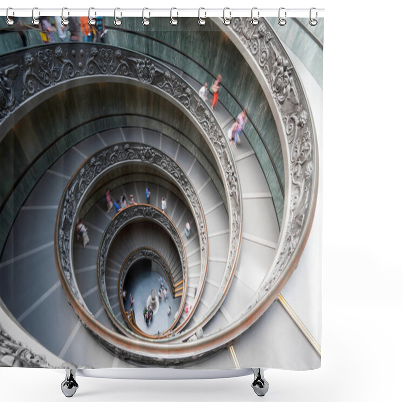 Personality  Spectacular Vatican Museum Spiral Staircase Shower Curtains