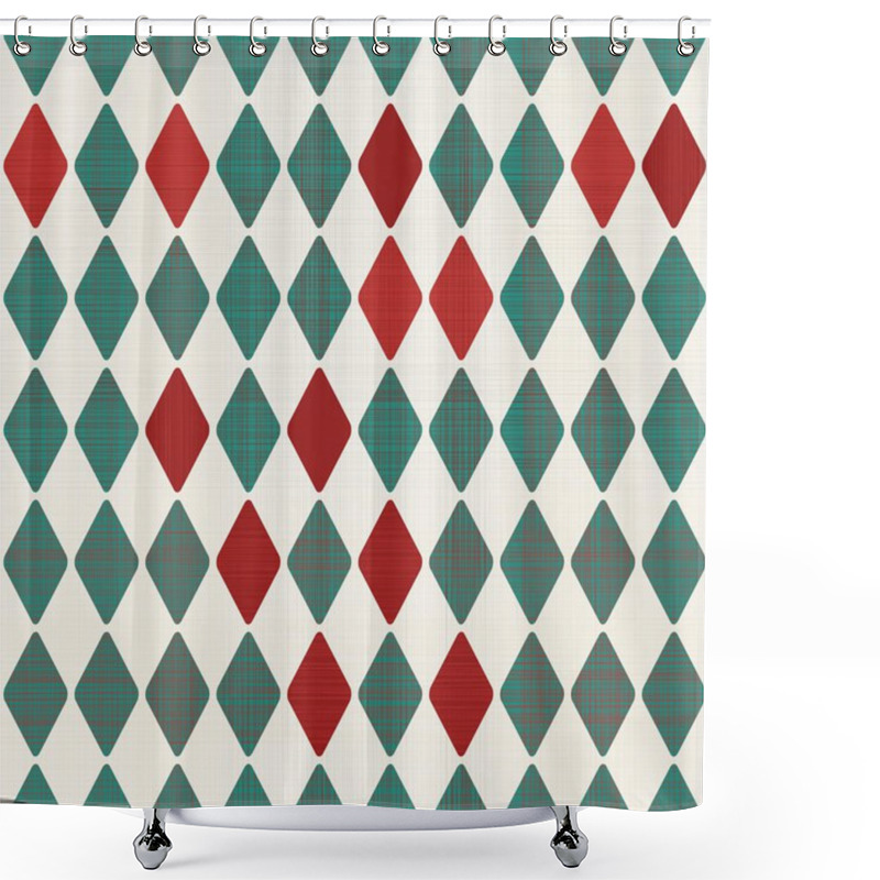 Personality  Abstract Retro Geometric Background Shower Curtains