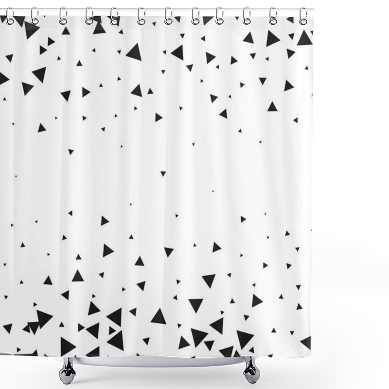 Personality  Abstract Geometric Hipster Fashion Design Print Triangle Pattern Shower Curtains