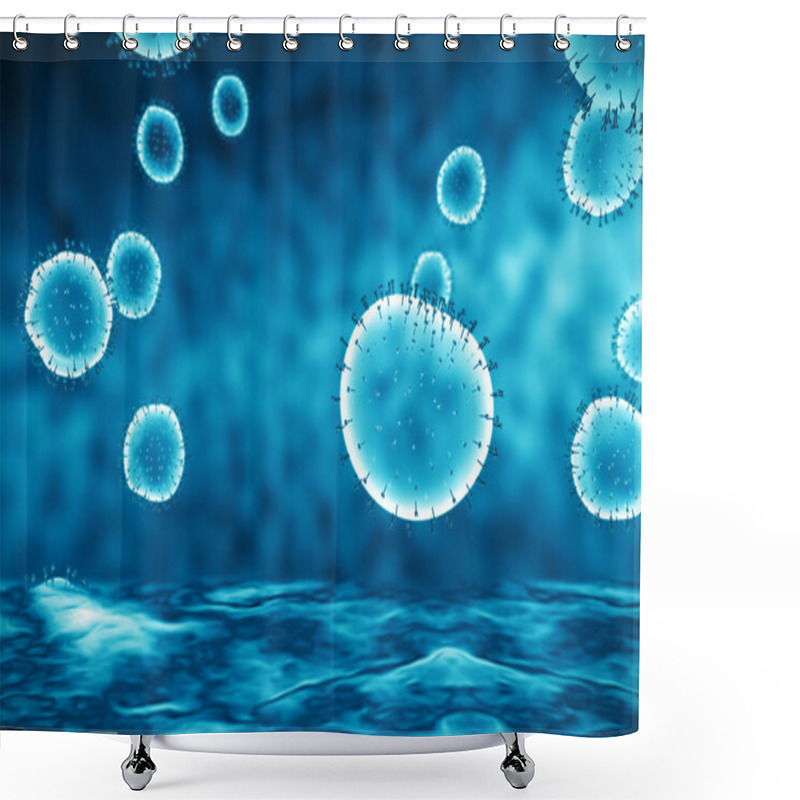 Personality  Medical Illustration Of The Bacteria Shower Curtains