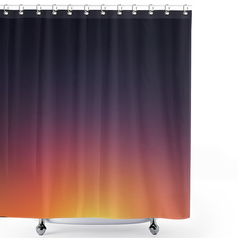 Personality  Abstract Blurred Sunset Background. Vector Shower Curtains