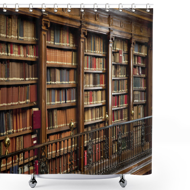 Personality  Library Of Old Books Shower Curtains