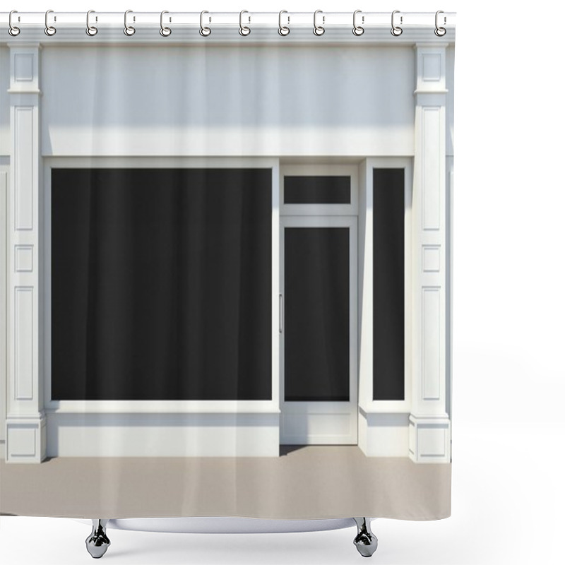 Personality  Shopfront With Large Windows Shower Curtains