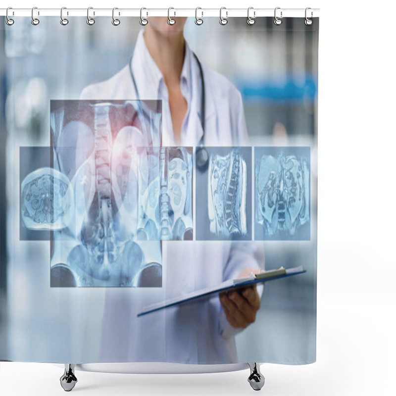 Personality  The Doctor Examines Magnetic Resonance Imaging . Shower Curtains