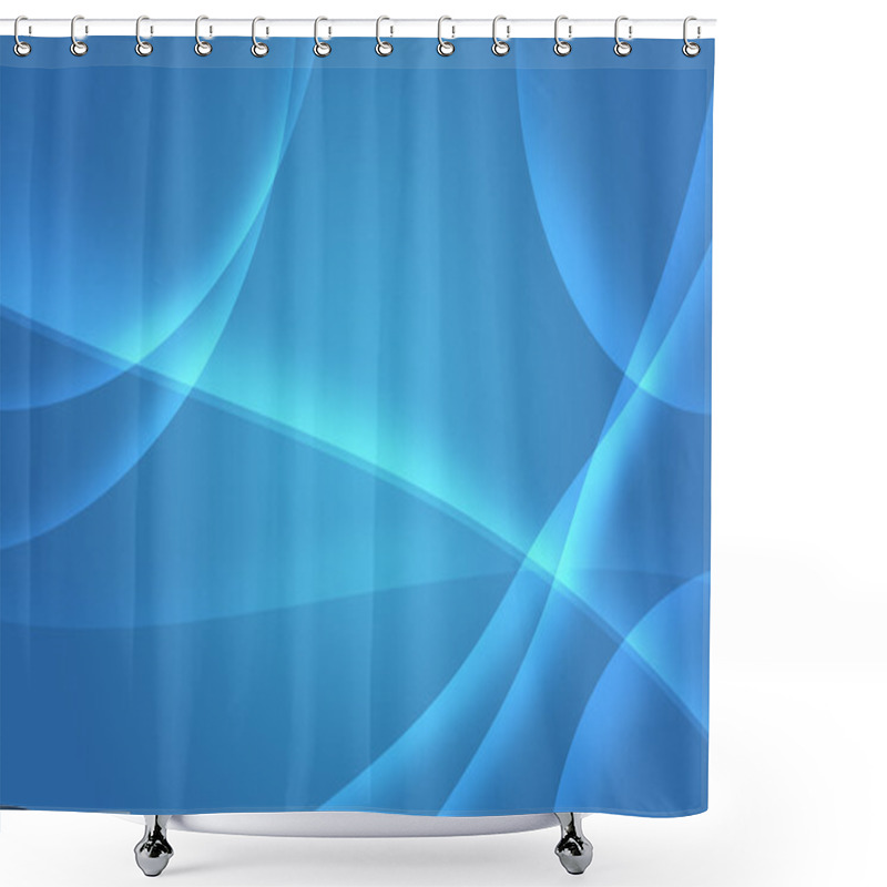 Personality  Aqua Abstract Background Shower Curtains