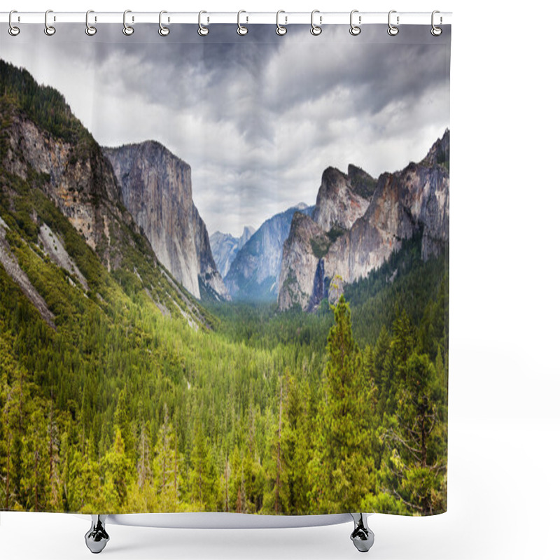 Personality  Tunnel View Yosemite Shower Curtains