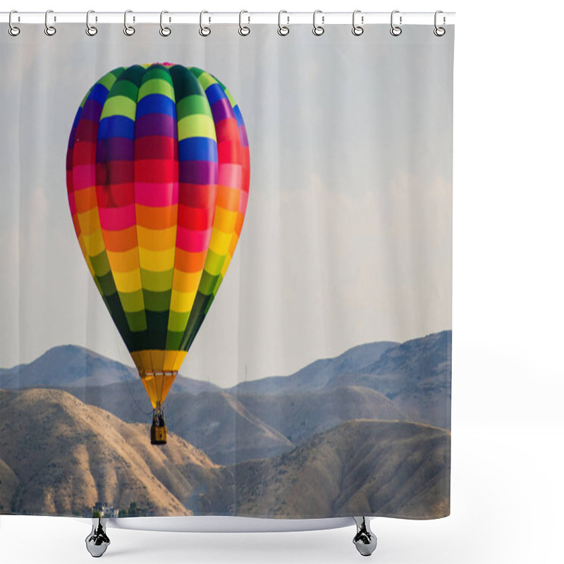 Personality  Early Morning Launch Of Hot Air Balloon Shower Curtains