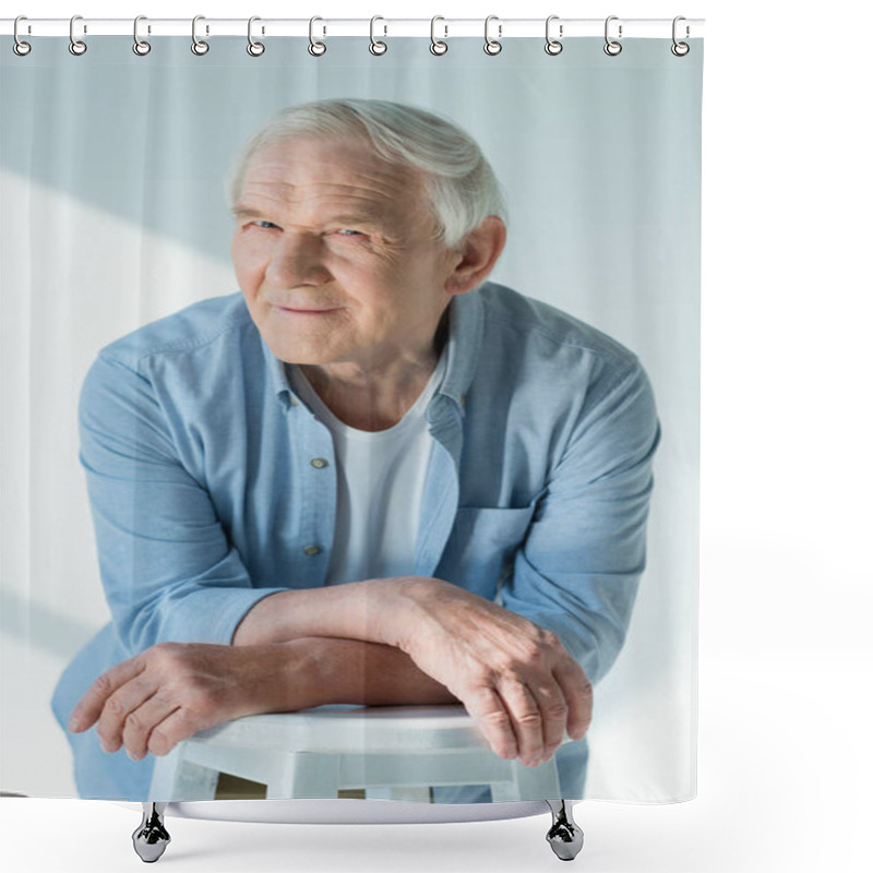 Personality  Stylish Senior Man Shower Curtains