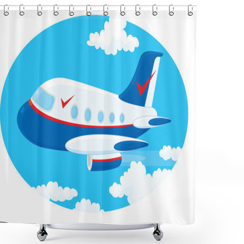 Personality  Jet Plane Shower Curtains