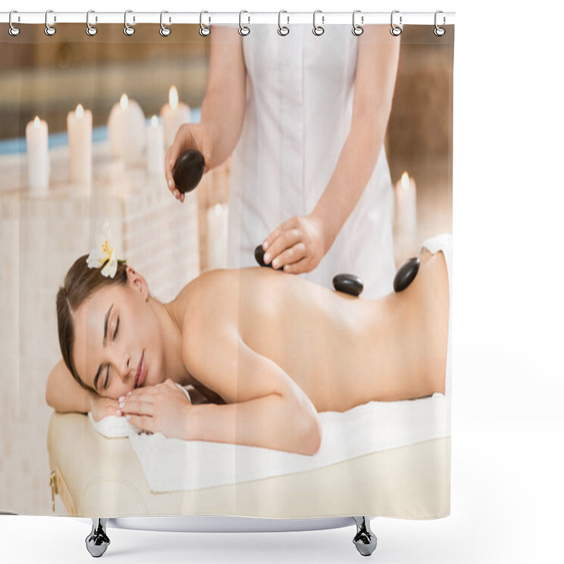 Personality  Stone Massage Shower Curtains