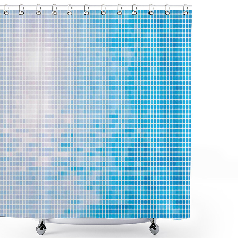 Personality  Abstract Mosaic Background Shower Curtains