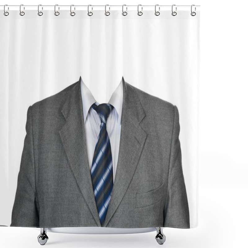 Personality  Gray Suit Shower Curtains