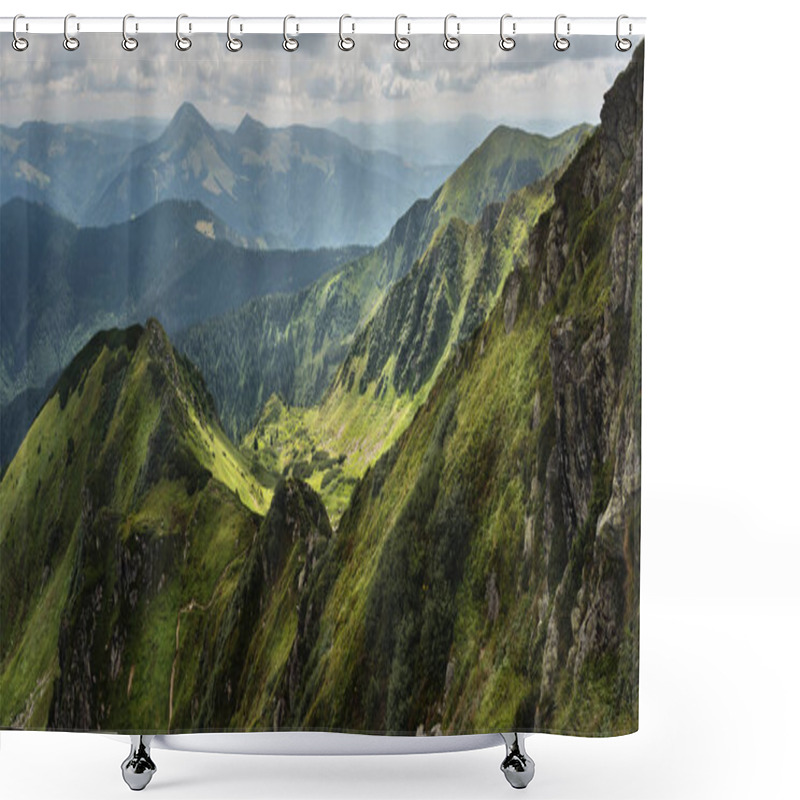 Personality  Beautiful Mountain Valley Shower Curtains