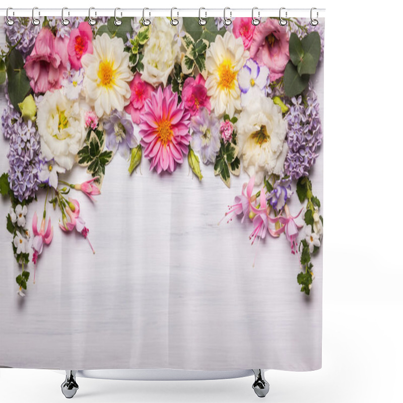 Personality  Festive Flowers Composition Shower Curtains