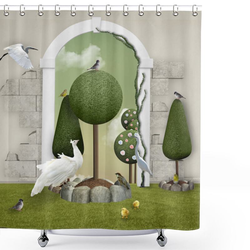 Personality  Romantic Pagoda Shower Curtains