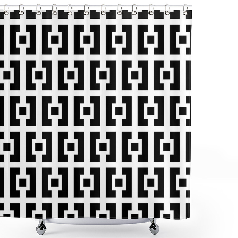 Personality  Geometric Seamless Pattern Shower Curtains