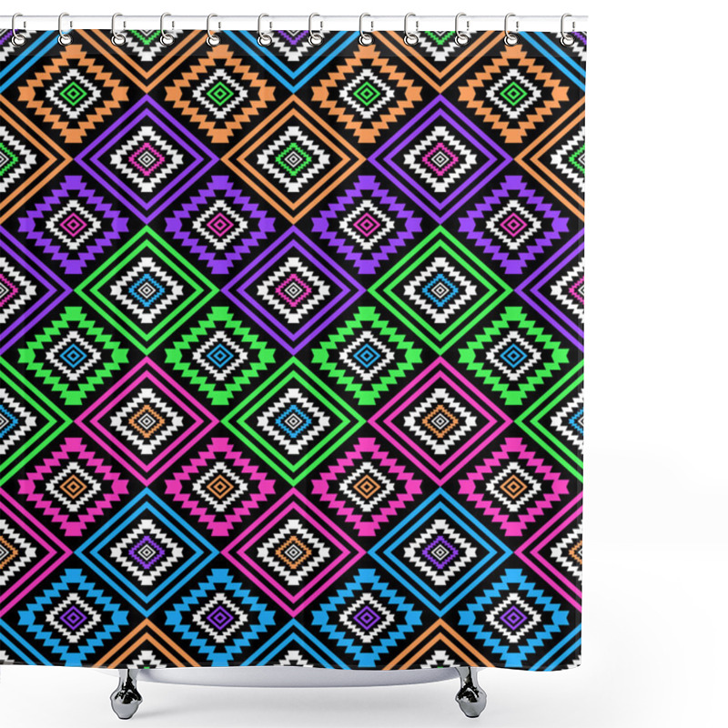 Personality  Seamless Aztec Pattern Shower Curtains