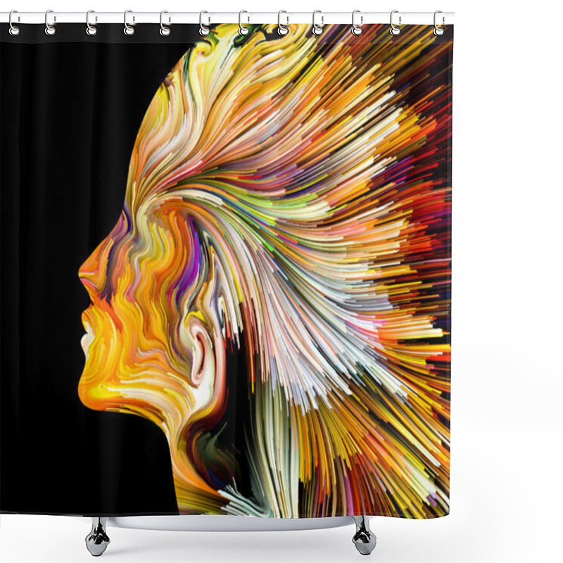 Personality  Mind Painting Background Shower Curtains