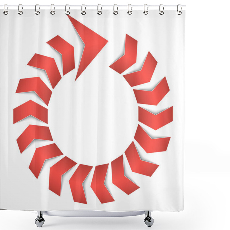 Personality  Cycle Arrow Concept Shower Curtains