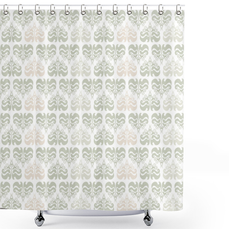 Personality  Set Of Baroque Seamless Borders. Shower Curtains