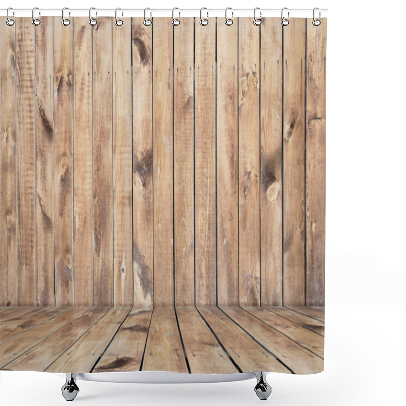 Personality  Old Wooden Background Shower Curtains