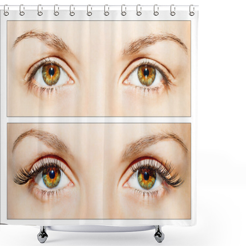 Personality  False Eyelashes Shower Curtains