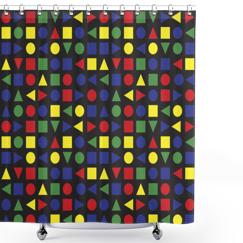 Personality  Seamless Retro Pattern Shower Curtains