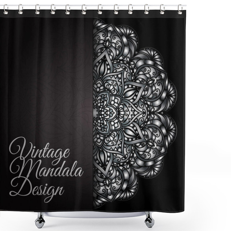 Personality  Hand Drawn Decorative Mandala Shower Curtains