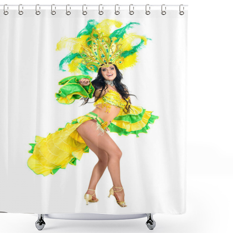 Personality  Carnival Dancer Woman Dancing Shower Curtains