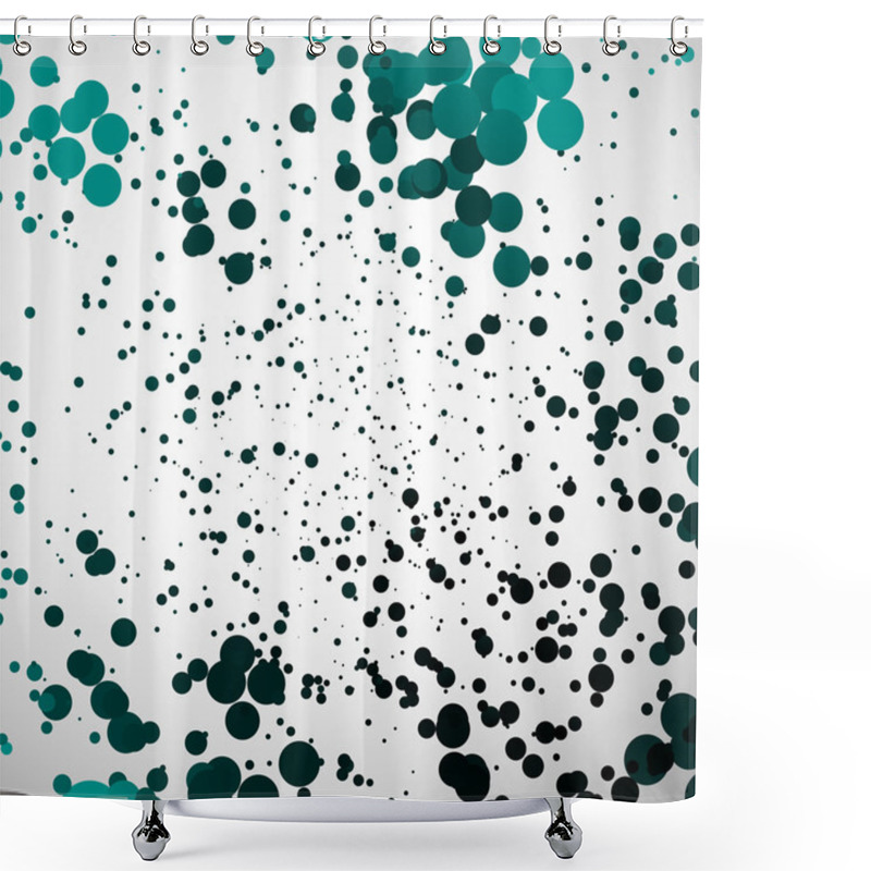 Personality  Scattered, Random Circles Background Shower Curtains