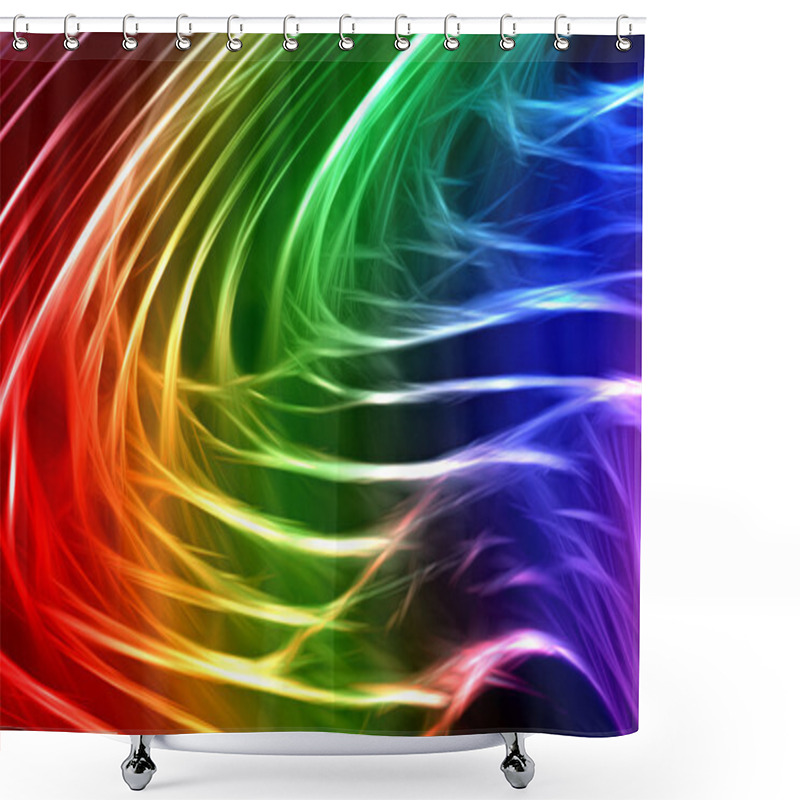 Personality  Abstract Background Shower Curtains