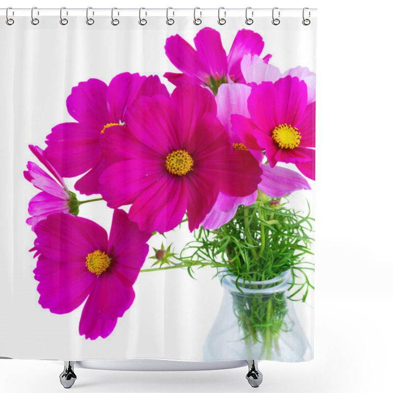 Personality  Cosmos Pink Flowers Shower Curtains