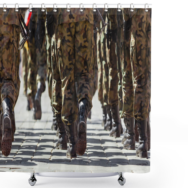 Personality  Polish Army Shower Curtains