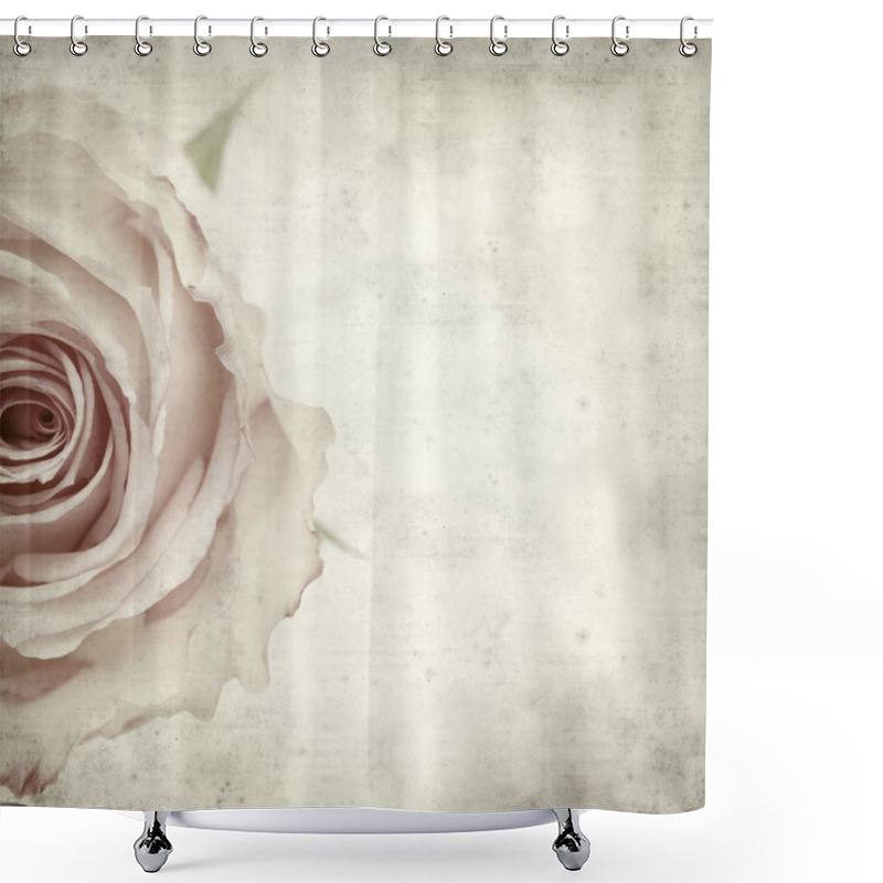 Personality  Textured Old Paper Background   Shower Curtains