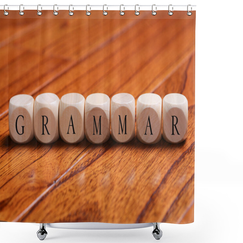 Personality  GRAMMAR Word Concept Shower Curtains