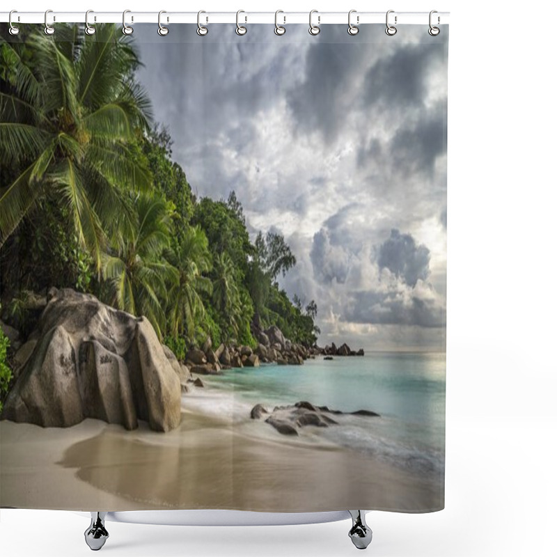 Personality  Paradise Beach At Anse Georgette, Praslin, Seychelles 10 Shower Curtains