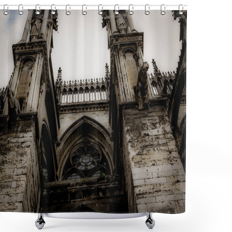 Personality  View Of The Cathedral Notre Dame Of Reims In France Shower Curtains