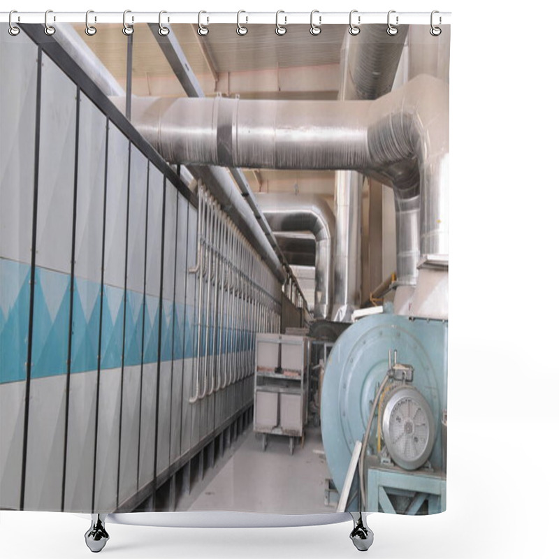 Personality  Industrial Plumbing Facilities Of The Factory  Shower Curtains