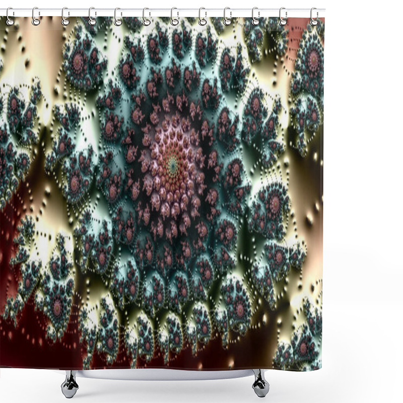 Personality  Fractal, Digital Artwork, Geometric Texture, Abstract Background  Shower Curtains