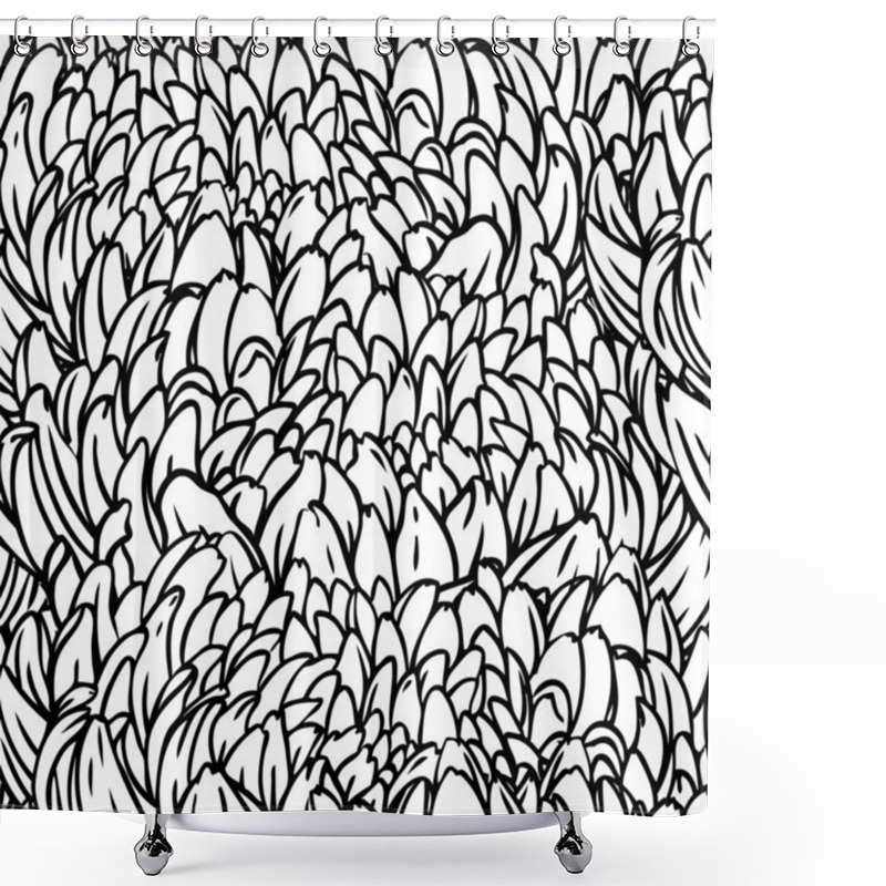 Personality  Black And White Abstract Pattern Shower Curtains