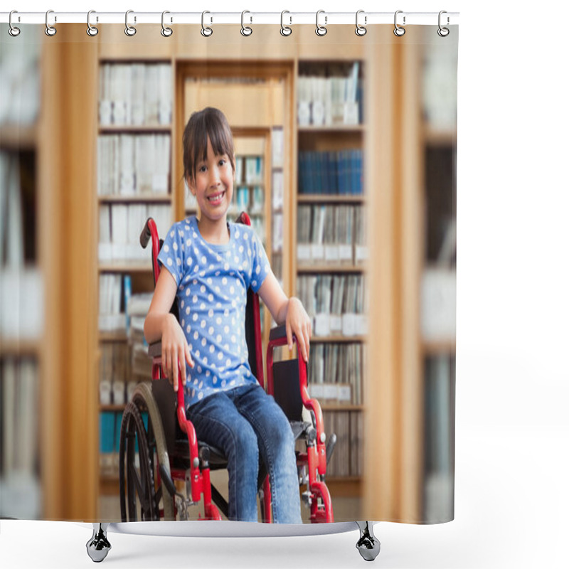 Personality  Disabled Pupil Smiling Shower Curtains