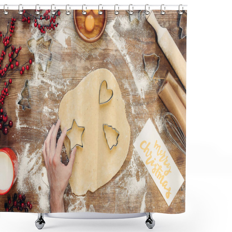 Personality  Preparing Gingerbread Cookies Shower Curtains