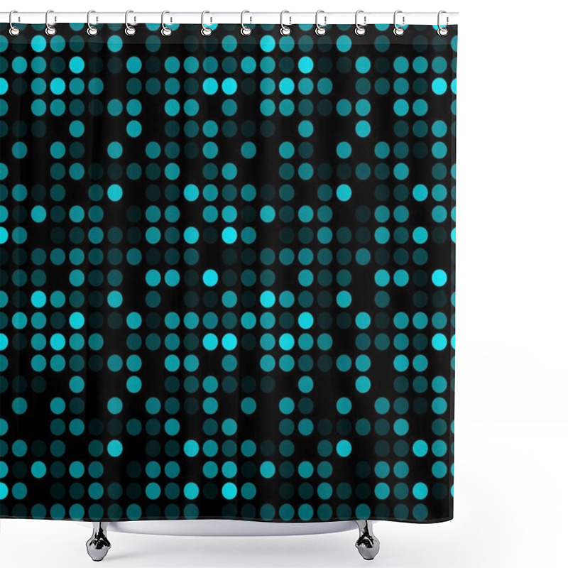 Personality  Seamless Circle Pattern Shower Curtains