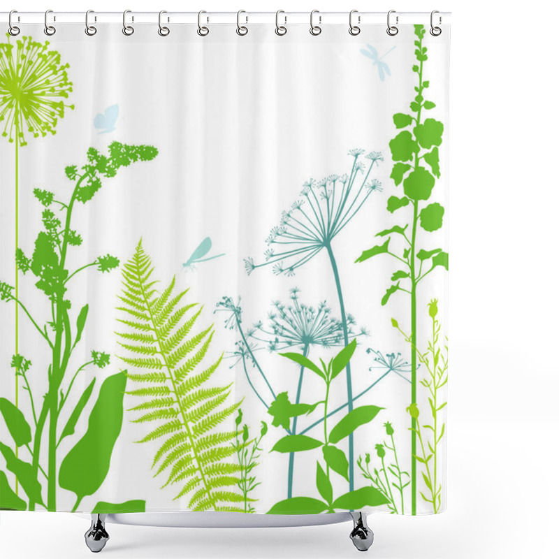 Personality  Meadow Decorative Composition Shower Curtains