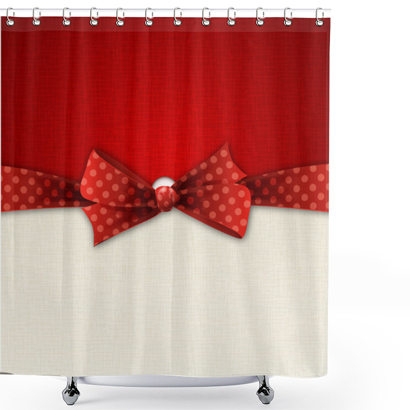 Personality  Gift Bow Shower Curtains