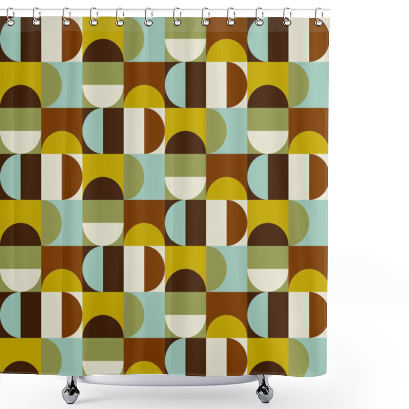 Personality  Abstract Geometric Pattern Shower Curtains