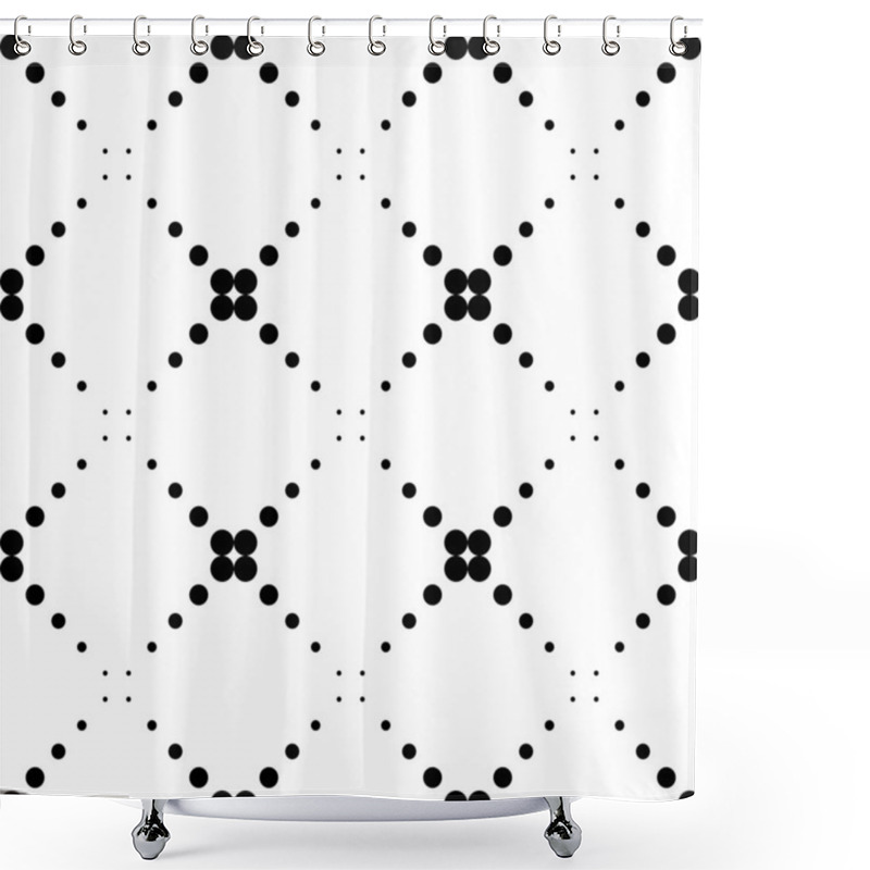 Personality  Seamless Grid Background Shower Curtains