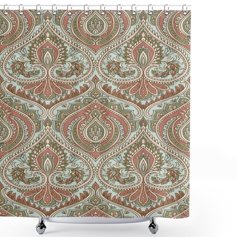 Personality  Vector Seamless Pattern Design, Paisley Style Shower Curtains